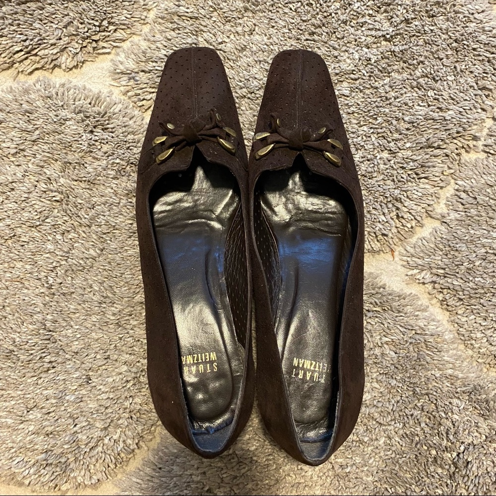 Stuart Weitzman Suede Block Heel Pump - image 3